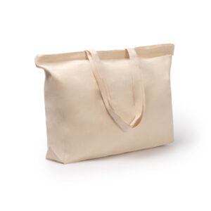 Borsa con zip 45x38x10cm cotone 230 g/m²