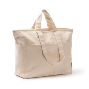 Borsa con zip 42x37x15 cotone riciclato